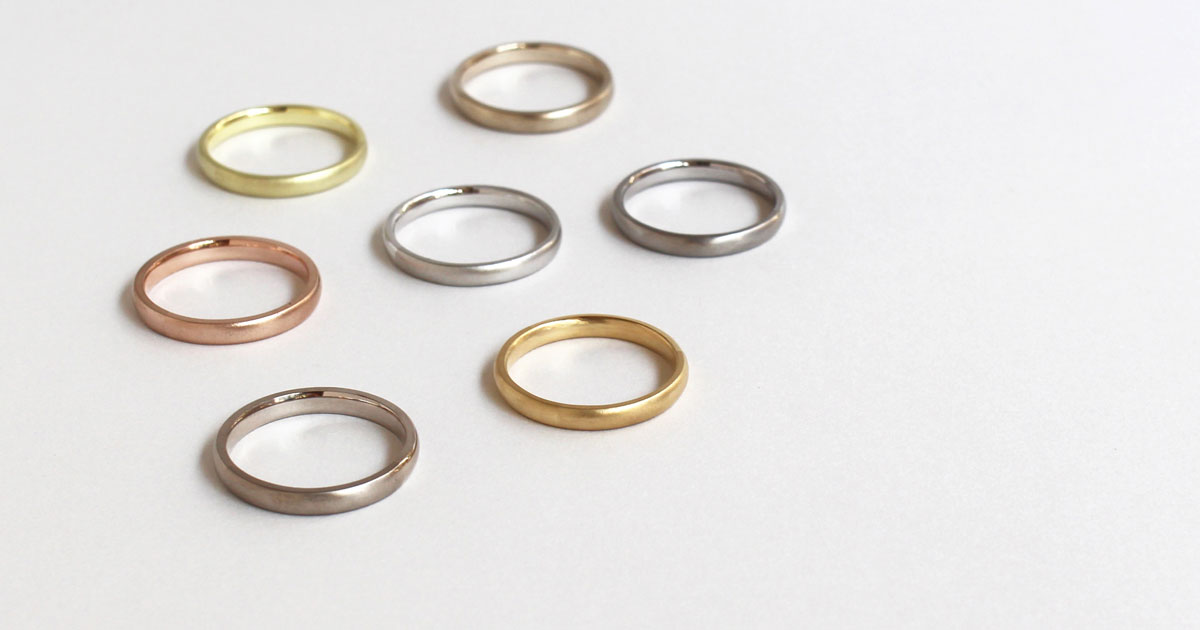 指輪の色 | mina.jewelry ／ミナジュエリー うつぼ公園・大阪・関西／ 神楽坂・東京のマリッジリング（marriage、結婚指輪）、エンゲージ  リング（engage、婚約指輪）
